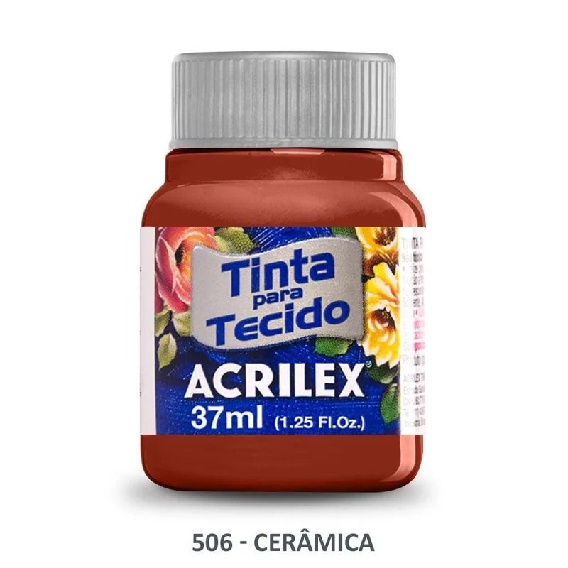 TINTA TECIDO ACRILEX BEGE/MARROM